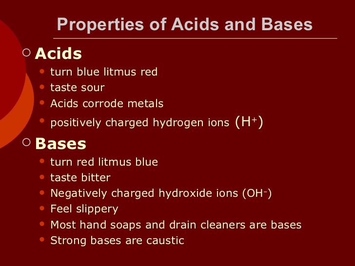 Preparation Of Acids And Bases Notes